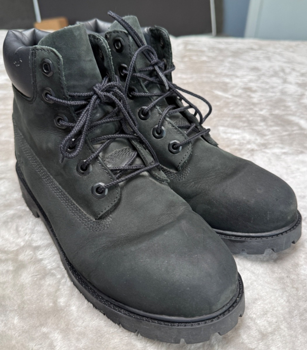 Timberland Classic 6" Black Nubuck Waterproof Boots Mens 6 Womens 7.5 EU 39